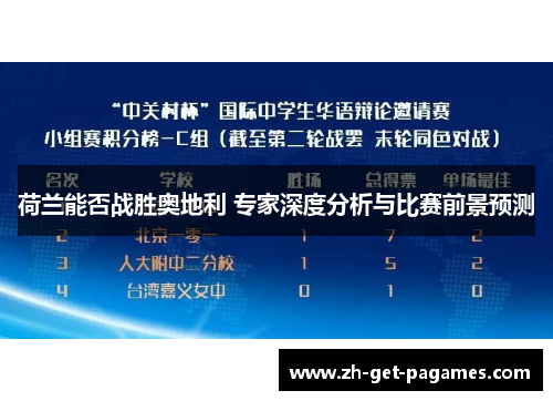 荷兰能否战胜奥地利 专家深度分析与比赛前景预测 荷兰能否战胜奥地利 专家深度分析与比赛前景预测